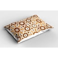 thumbnail image 2 of Ambesonne East Pillow Sham 2 Pack, Taj Mahal Tomb Building, 26"x20", Cream Orange Brown, 2 of 3