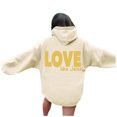 thumbnail image 3 of Christian Hoodies for Women 2025 Love Like Jesus Cute Y2K Graphic Hoodie with Pockets Hooded Sweatshirt Women Pullover, 3 of 7