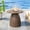 Dark-Brown, variant on Fsbecl Round Metal Indoor Patio End Table, Black