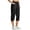 Black-#003, variant on GIPQJK Women's Capri Pants Lightweight Quick Dry Water Resistant Outdoor Pants Adjustable Ankle Cuff Baggy Cropped Pants with Pockets,Gray 2XL
