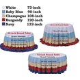 thumbnail image 5 of GFDYREE 132" Round Sparkly Gold Sequin Tablecloth for Wedding, Party, Christmas Decorations, 5 of 5