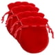 thumbnail image 1 of Bolsas Mini de Terciopelo VelvtyRed 4Pzas Rojo 7x9cm Terciopelo Bolsa en Forma de Calabaza., 1 of 2