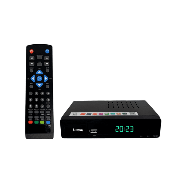 Decodificador Bloosom Convertidor Digital Tv Full Hd 1080p + Antena Negro