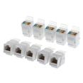 thumbnail image 1 of 10pcs Adaptador de Módulo de Red para a Pared de Comunicación y Transmisión de Señal Estándar de Categoría 6 Yotijar Módulo de red ABS, 1 of 10