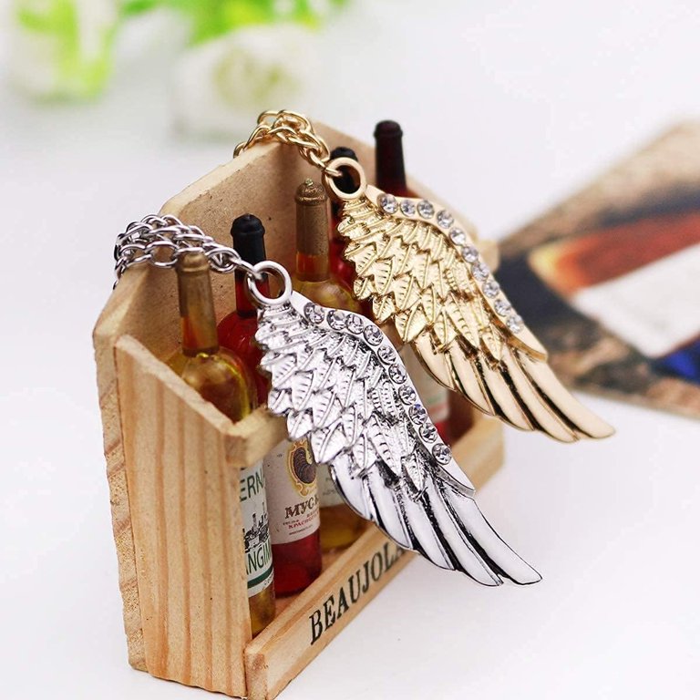 Crystal Veer Angel Wings Broche Pins Strass Metalen Revers Pin Pak Jas Borstpin Voor Vrouwen Mannen Sieraden Accessoires, Metaal, Geen Edelsteen, Metaal, Geen edelsteen