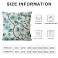 thumbnail image 5 of Throw Pillow Cover,Green Velvet Vine Floral Pattern,Decorative Square Pillowcases Cushion for Bed Living Room Outdoor Car,, 5 of 5