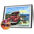 thumbnail image 3 of Cuadros Decorativos 5D DIY Diamante Pintura coche rojo Decoración redonda completa JShteea Nuevos Originales, 3 of 9