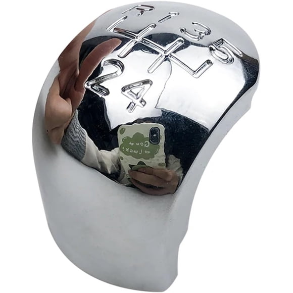 Chrome Car Styling Accessories Gear Shift Knob Gaiter Boot Cover Case Compatible with Opel Vectra C 2002 2003 2004 2005(5 Speed Cap Only)