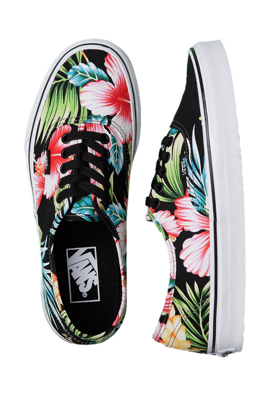 Vans Authentic Floral/Black Ankle-High Canvas Skateboarding Shoe 10M / 8.5M -