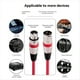 thumbnail image 4 of Cable XLR de 3 Pines, Conector XLR Macho/Hembra para Montaje en Panel A Conector XLR Hembra/Macho, Convertidor de Extensión de Micrófono de Paso, Color Rojo., 4 of 10