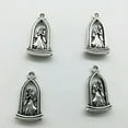 thumbnail image 3 of U8MO 10/30pcs newlyweds antique silver charms pendants jewelry DIY gift 23*13mm-4pcs, 3 of 9