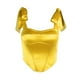 thumbnail image 2 of Bandeau de satén con tirantes estilo corte para mujer - Diseño en espiga, camisola de color liso para la moda de verano, 2 of 5