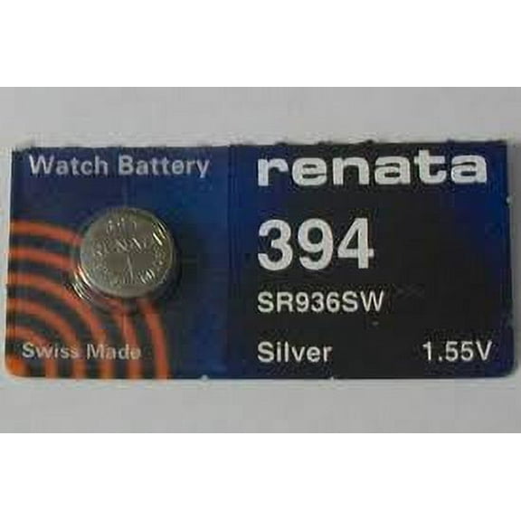 Renata 394/SR936 Silver Oxide Button Battery 1.55V - 5 Pack   FREE SHIPPING!