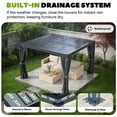 thumbnail image 3 of MELLCOM Pergola à Persiennes 10x10, Pergola en Aluminium avec Toits à Persiennes Réglables, Pavillon Extérieur avec Rideaux et Moustiquaires Imperméables, Noir, 3 of 8