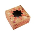 thumbnail image 1 of Fiudx Caja de Regalo Navideña para Refrigerios, Caja de Papel con Estampado Festivo, Cartón Apto para Uso Alimentario, Ideal para Galletas, Pasteles, Cupcakes, Regalos de Fiesta, Embalaje para Regalo, 1 of 2