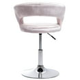 thumbnail image 6 of Impressions Vanity Giselle Contemporary Swivel Vanity Chair, Makeup Vanity Desk Chair (Soot Velvet), 6 of 12