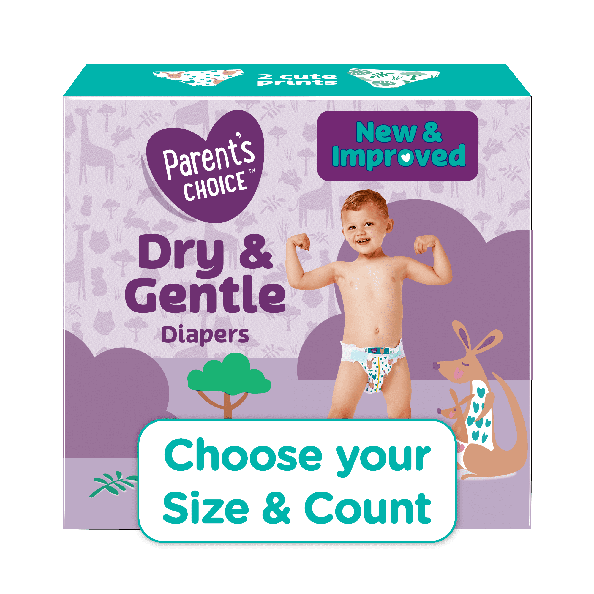 Parent's Choice Dry & Gentle Diapers (Choose Your Size & Count)