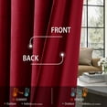 thumbnail image 5 of NICETOWN Red Velvet Curtains 84 inches Long for Bedroom, Thermal Insulated Soundproof Soft Vintage Luxury Heavy Drapes, 42"x84", 2 Panels, 5 of 8