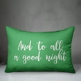 thumbnail image 2 of Creative Products And To All A Good Night in Light Green 14x20 Spun Poly Pillow, 2 of 2