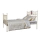 thumbnail image 3 of Cama con de hierro en miniatura 1: 6, Retro, accesorios para fotos, cama doble, muebles en miniatura para habitación, regalo,, 3 of 9