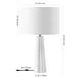 thumbnail image 3 of Safavieh Couture Ophelie 25" Electroplating Table Lamp, White, 3 of 11