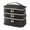 silver zipper, variant on Bothyi 3 Floors Multipurpose Travel Cosmetic Storage Bag for Toiletries Brushes Set zipper