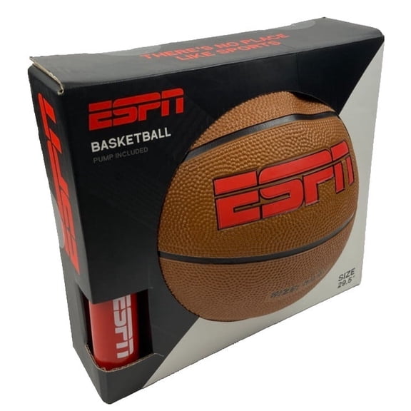 ESPN Official Size 29.5" Basketball with Pump Included