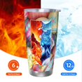thumbnail image 6 of Cauagu Easter Eggs Pattern 20oz Tumbler,Stainless Steel Vacuum Insulated Tumbler with Lid Durable Insulated Coffee Mug Thermal Cup with Splash Proof Sliding Lid-Straw Two-piece Set, 6 of 8