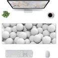 thumbnail image 2 of Large Mouse Pad XXL, Golf White Gaming Mouse Pad, Big Desk Mat with Stitched Edges Mousepad for Gaming Keyboard Computer Laptop Office, 31.5'''' X 12'''', 2 of 5
