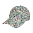 thumbnail image 2 of Baseball Cap, Floral Rose Flowers Trucker Hats Women Dad Hat For Workouts - Baseball Hat Adjustable Size, 2 of 2