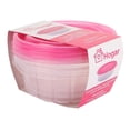 thumbnail image 2 of Contenedor Prichos Hogar Reutilizable para Alimentos Set con 3 Piezas Rosa, 2 of 4
