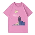 thumbnail image 4 of NAMTYQX Womens Tshirts Cotton Loose Fit Basic Crew Neck Muster Plus Size Loose Fitting Short Sleeve Light Patterns Cool Graphic Tees Pink Size M, 4 of 5