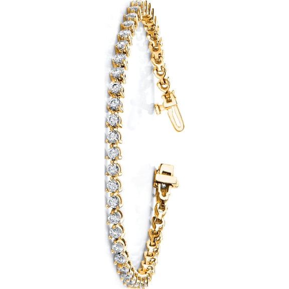 14ky Lab Grown SI/VS Colorless Diamond Tennis Bracelet