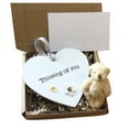 thumbnail image 6 of YOHAVEN Teddy Bear in Wooden Heart Pocket Gift Set, Mini Plush with Engraved Keepsake, Valentine’s Day Birthday Anniversary Christmas Gift for Her, 6 of 6