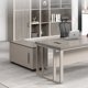 thumbnail image 4 of Computer Conference Office Desk Storage Monitor Art Organizer Drawers Office Desk Luxury Mesa De Escritorio Modern Furniture My Lux Decor Round, 4 of 10