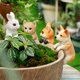 thumbnail image 4 of Maceta colgante creativa SUCADA para jardín o patio. Maceta de resina con forma de animal, ideal para decorar plantas de interior, como macetas, para jardín o balcón (zorro)., 4 of 7