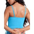 thumbnail image 5 of Top de Bikini CRZ YOGA Longline Bandeau Acolchado Azul Kayak para Mujer, 5 of 5