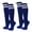 Blue / White, variant on Womens 2 Striped Cotton Knee High Tube Socks Bright Lime Green White 2 Pairs (Womens)