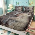 thumbnail image 4 of meiyoeat Kawaii Kitten Bed Sheets,Cute Pet Animal Full Size Sheets,4-Piece1 Flat Sheet, 1 Fitted Sheet and 2 Pillowcases, 4 of 6