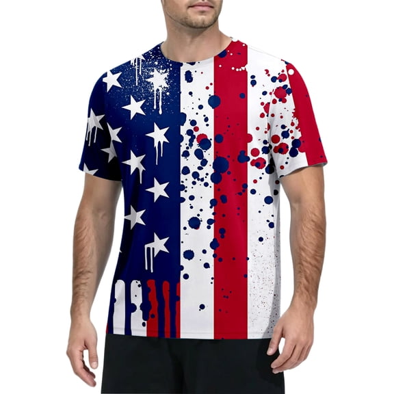 Men's Digital Camo Quick‑Dry T‑Shirt Summer Crew Neck Short Sleeve UV Protection Top for Fishing Hiking Sports Pink M