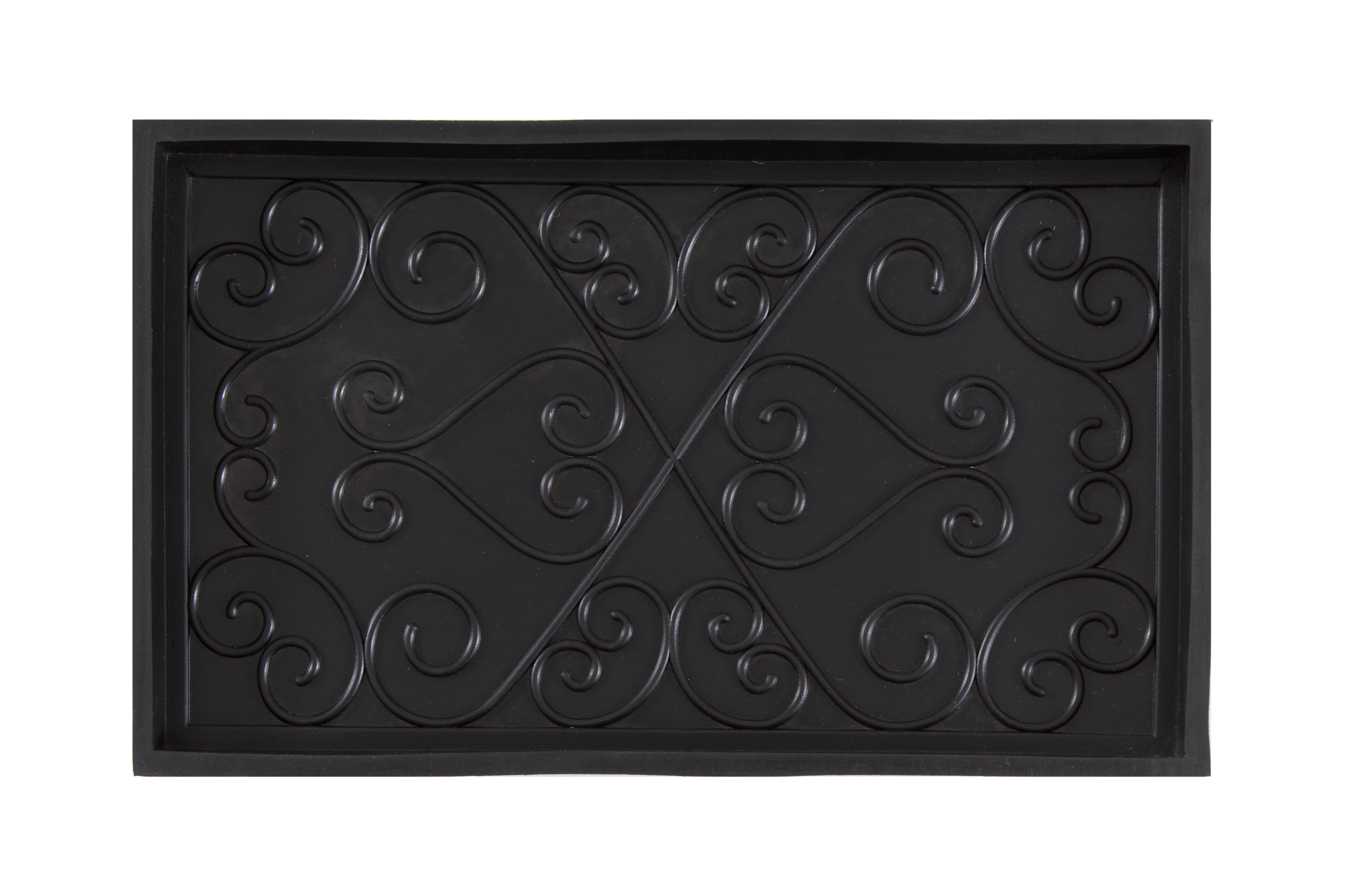 Natural & Recycled Rubber Boot Tray with Tan & Multi Coir Insert