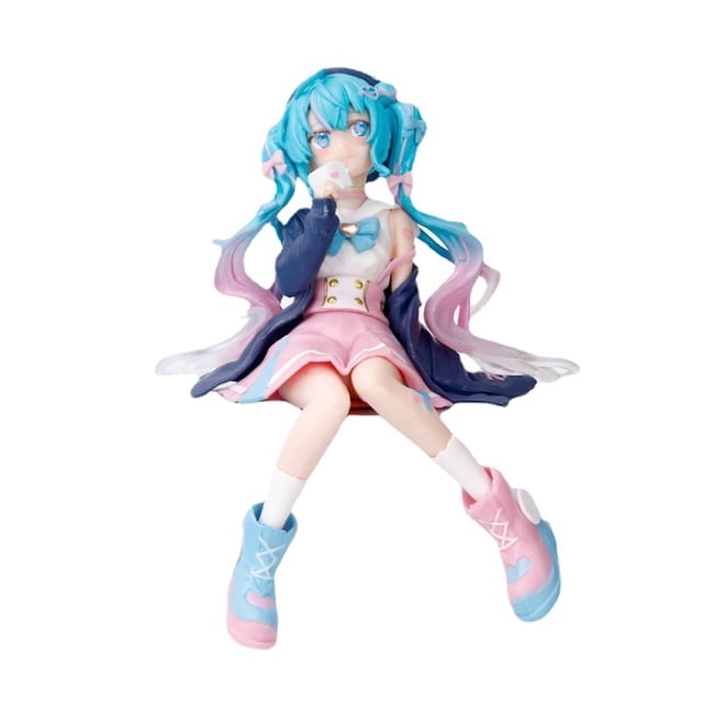 Figura de anime de juguete Hatsune Miku Girl, 10,5 x 14,5 cm, PVC, coleccionable