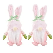 Wmkox8yii Gnome Easter Decorations, Handmade Easter Bunny Gnomes Plush Ornaments, Bunny Easter Gnomes For -Table Decoration