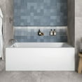 thumbnail image 2 of Streamline GA-303-8-WH 66 in. x 34 in. Acrylic Left-Hand Drain Alcove Bathtub in Glossy White With External Drain in Glossy White, 2 of 6