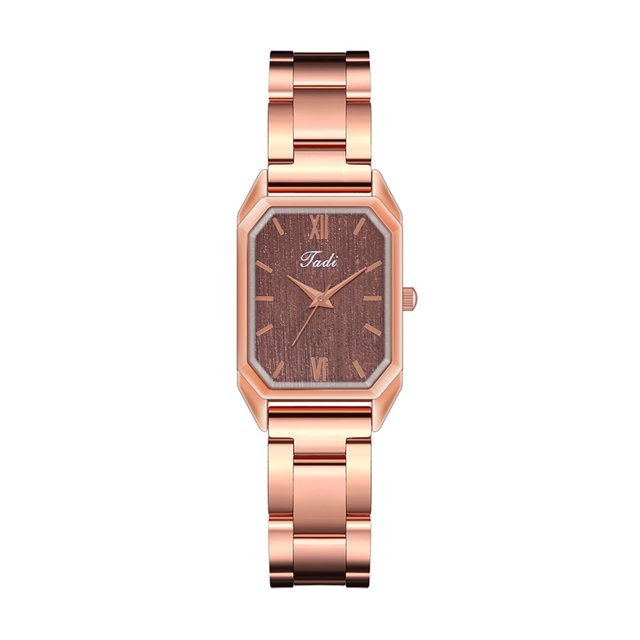 Reloj de pulsera de cuarzo analógico de acero inoxidable dorado cristalino para mujer a la moda Wmkox8yii gfajkfgbkjabf1491