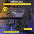 thumbnail image 4 of Silla VEVOR Racing Simulator Cockpit Gaming con soporte de volante para G29 Ps3, 4 of 9