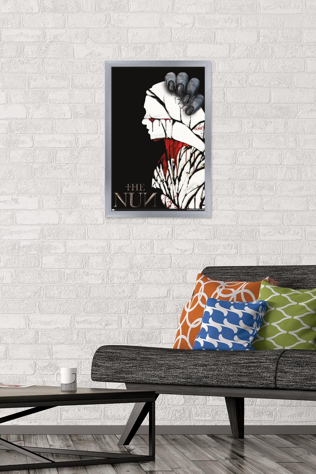The Nun - Silhouette Wall Poster, 14.725" x 22.375", Framed
