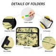 thumbnail image 3 of Accordion File Organizer with Zip Closure 13 Pockets Expanding File Folder Letter A4 Paper Document Organizer for Home Office Bamboo and Green Leaves, 3 of 7