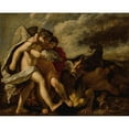 thumbnail image 2 of Anonymous 24x20 Black Ornate Framed Double Matted Museum Art Print Titled: Allegory of Virtues Overcoming Vice, 2 of 5