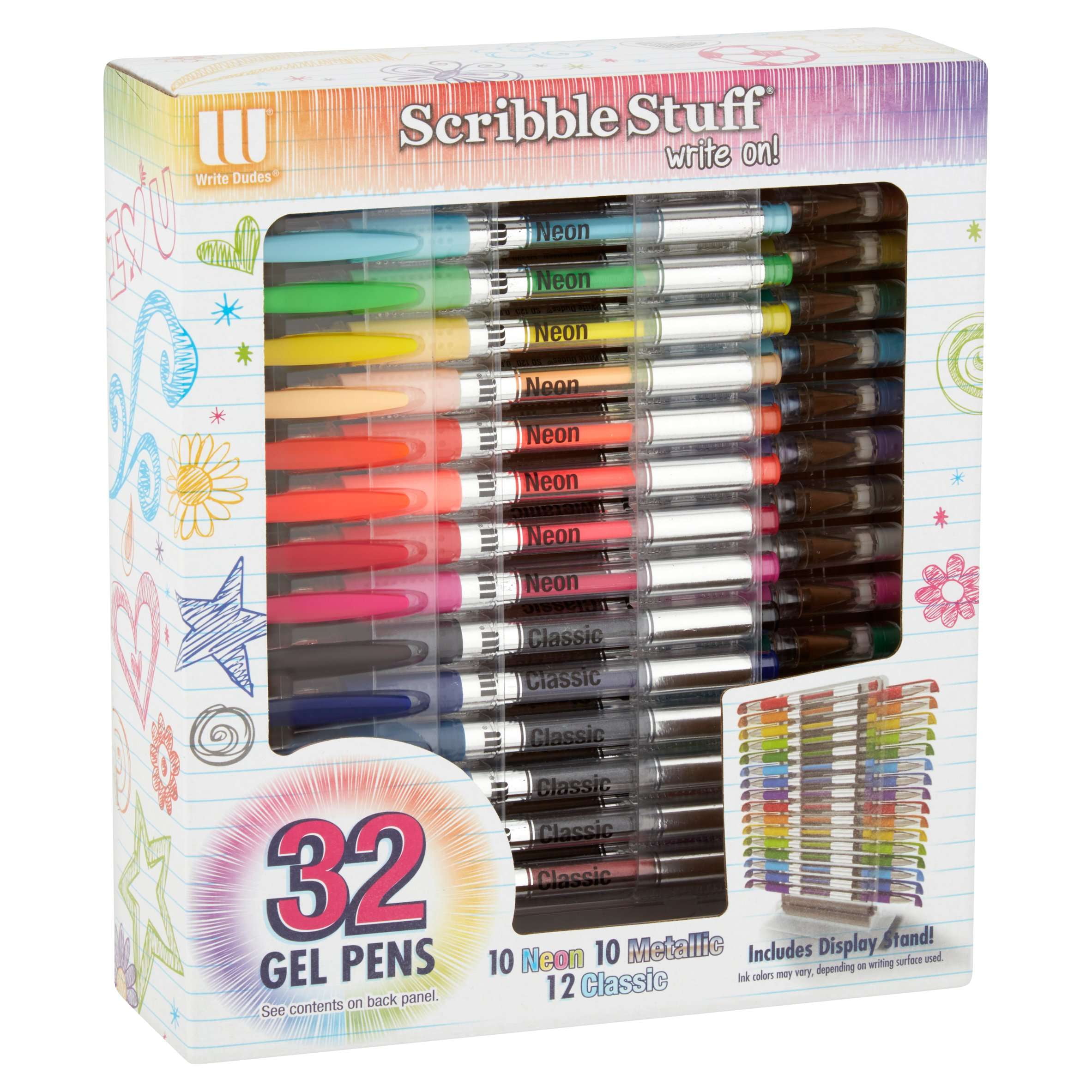 Scribble Stuff 50ct Gel Pen Wheel in Storage Case 